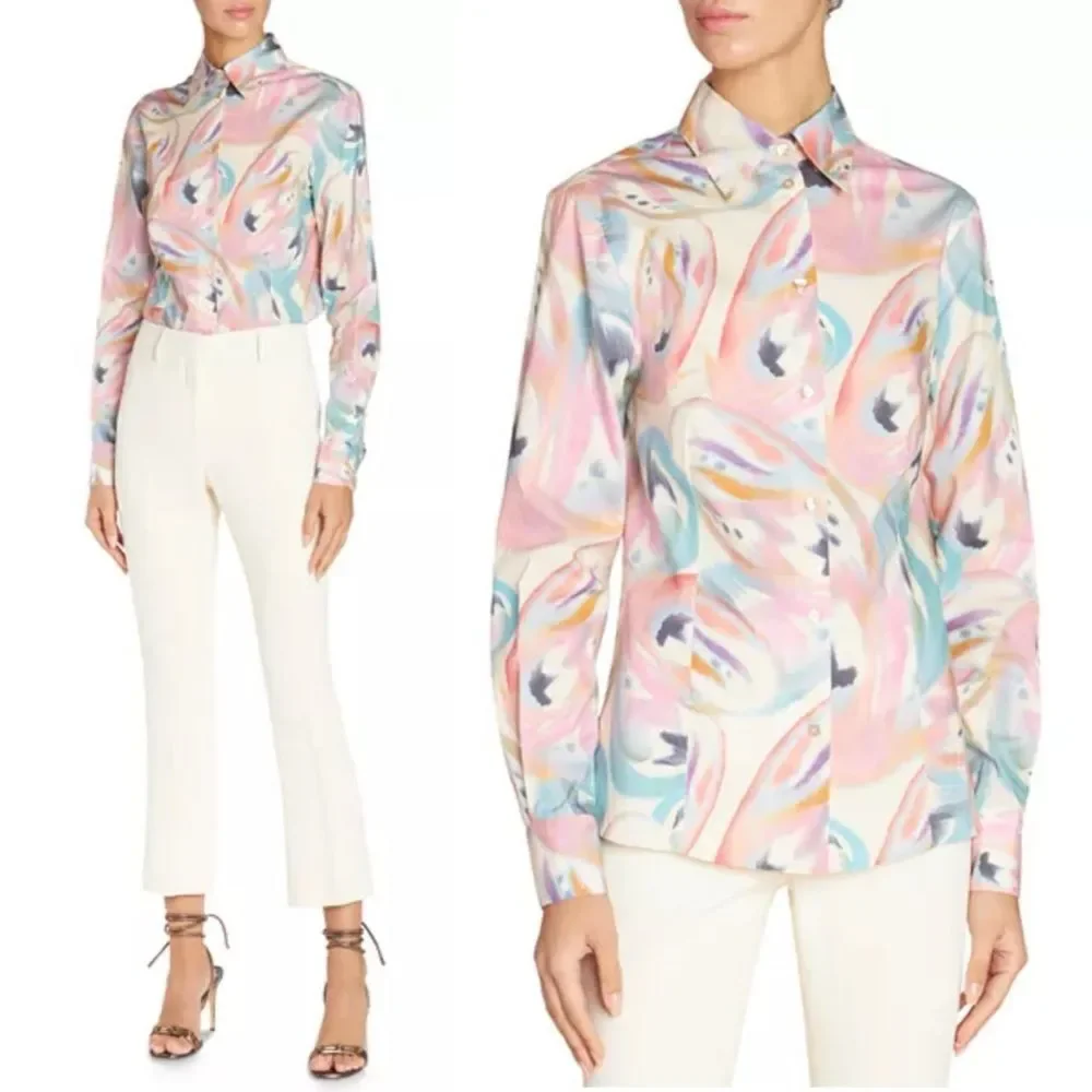 ETRO Milano Printed Button Front Shirt, NWT, Size 46 - Picture 4 of 15